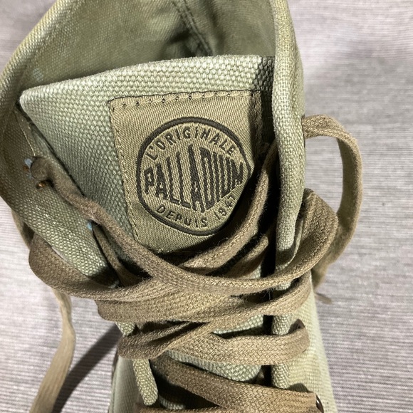 Palladium Olive Pampas High Top Boots, US size 12 - Picture 8 of 8